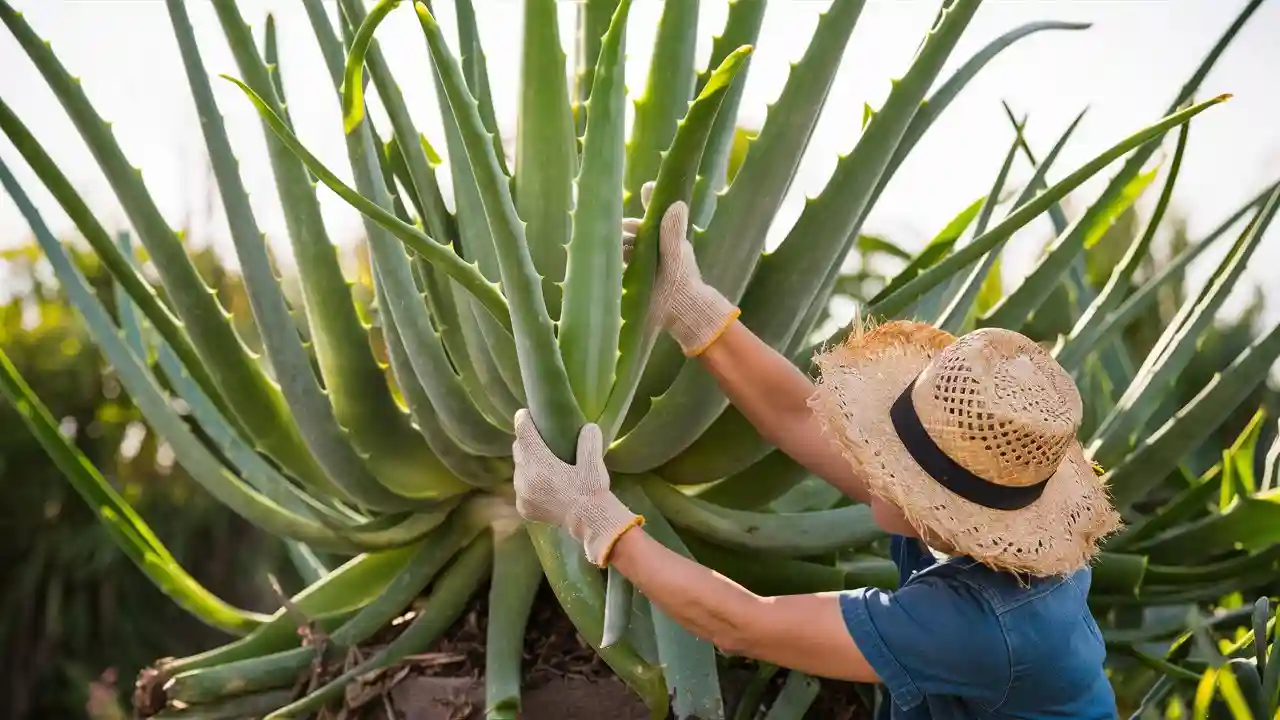How to harvest Aloe Vera without killing the Plant