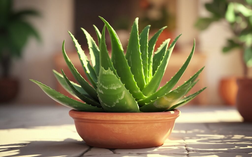 Aloe vera growth tips