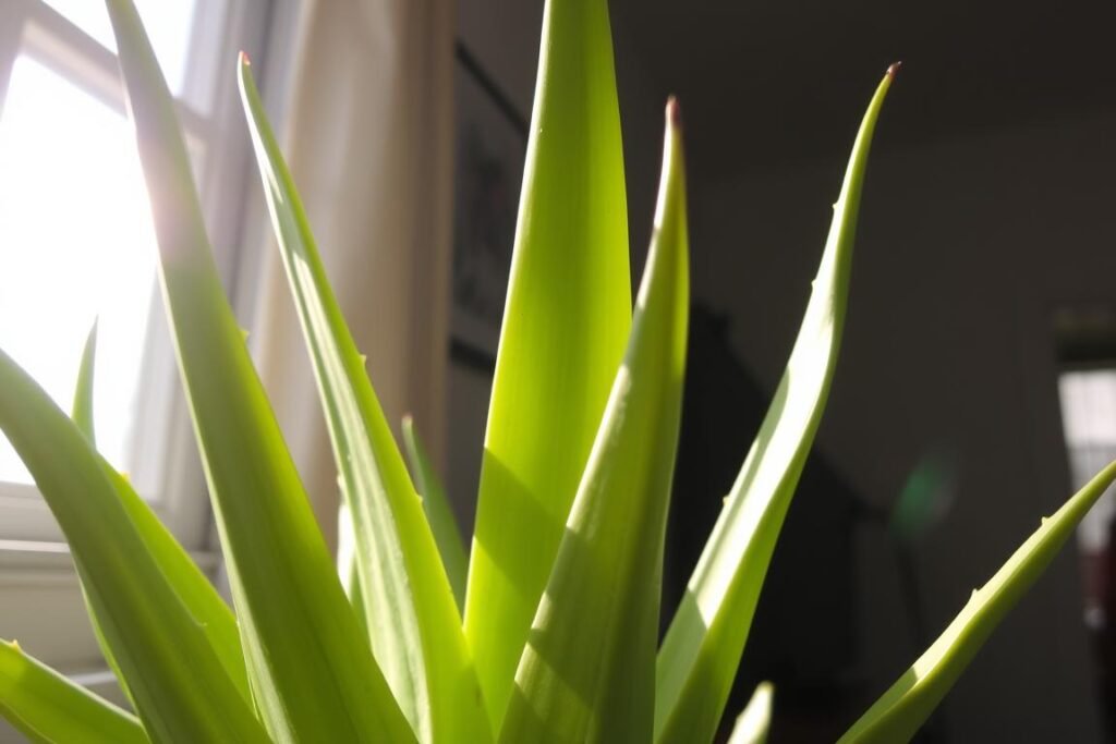 aloe light exposure