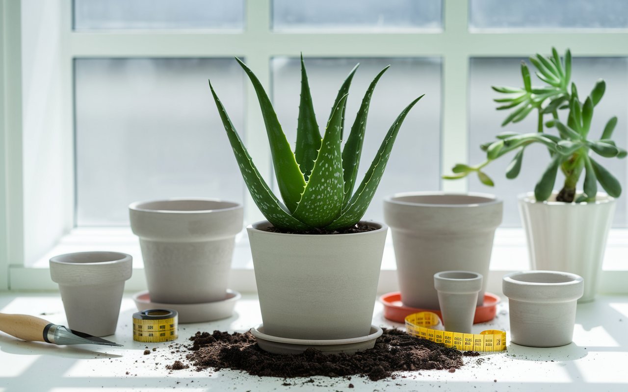 best pot size for aloe vera