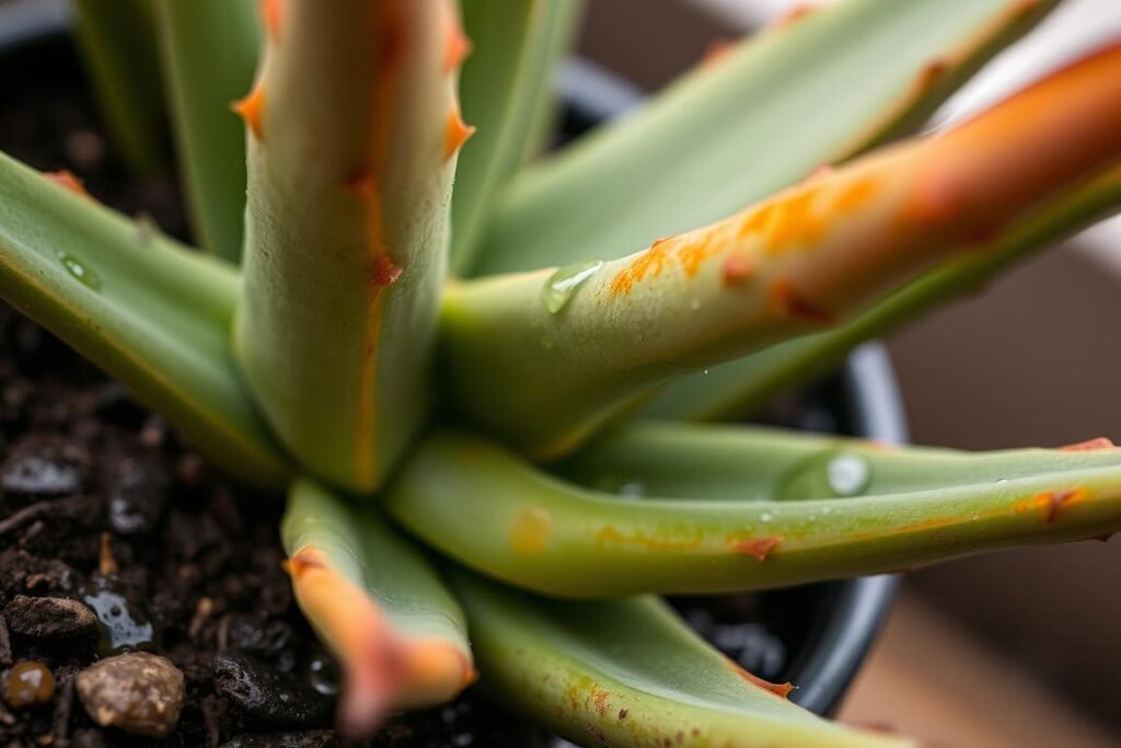 overwatering aloe vera