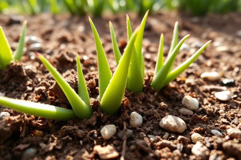 Aloe vera pups