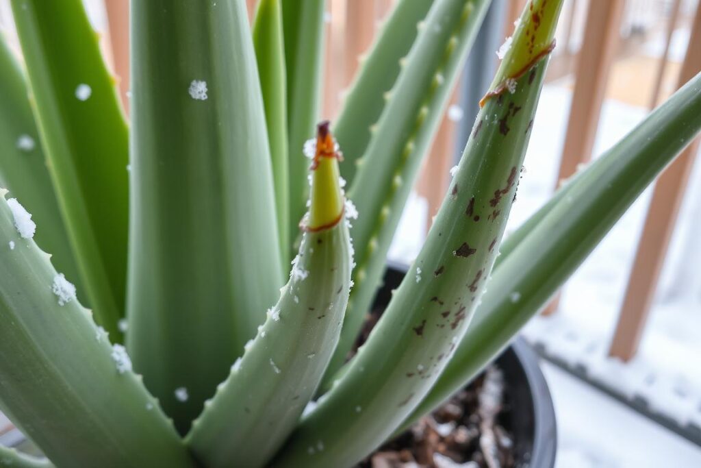 signs of cold stress in aloe vera