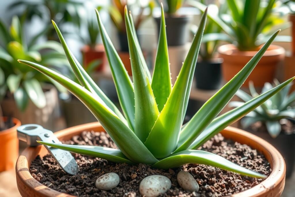 aloe vera repotting