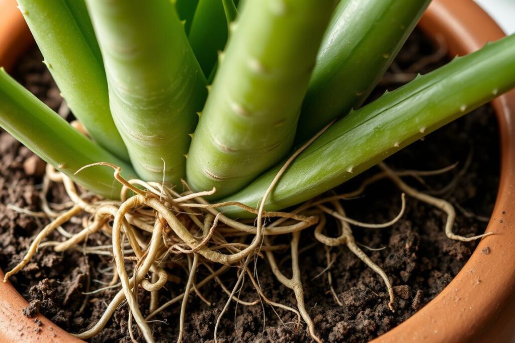 aloe vera roots