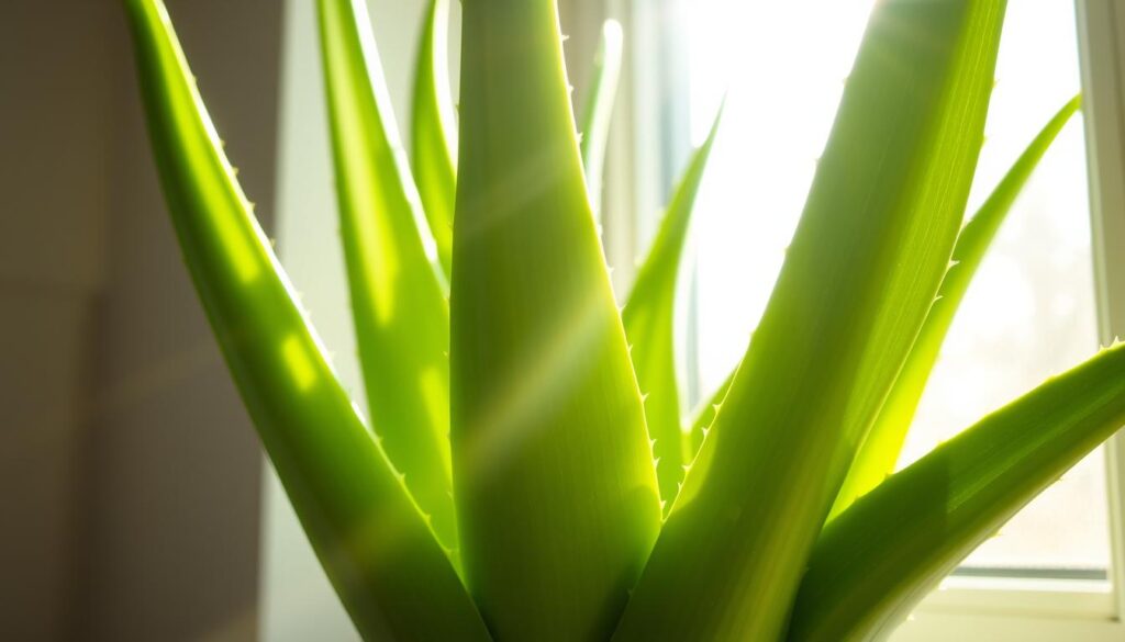 How much direct sunlight does an aloe vera plant need per day