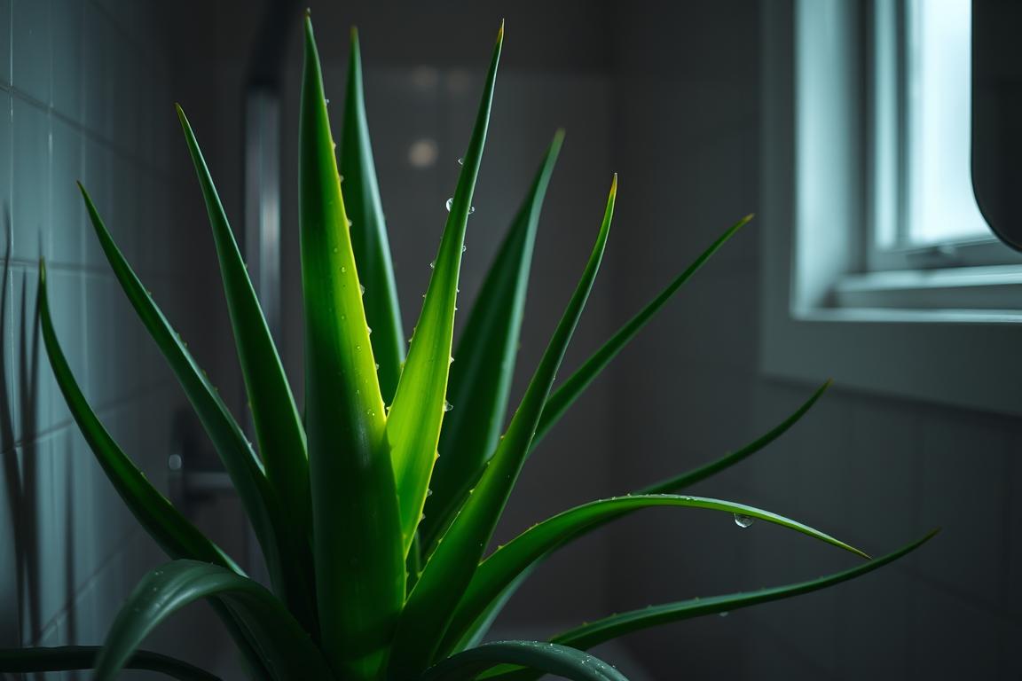 Can I grow aloe vera plants in a bathroom with no windows