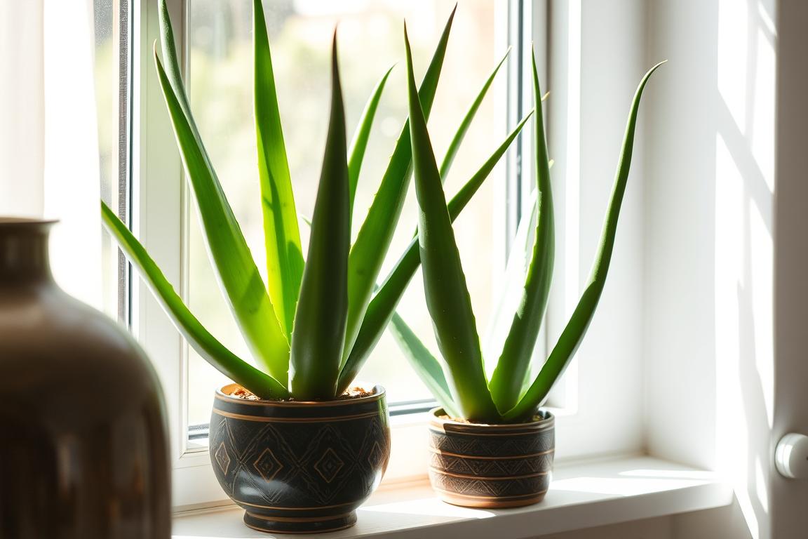 Is it okay to keep an aloe vera plant on a windowsill