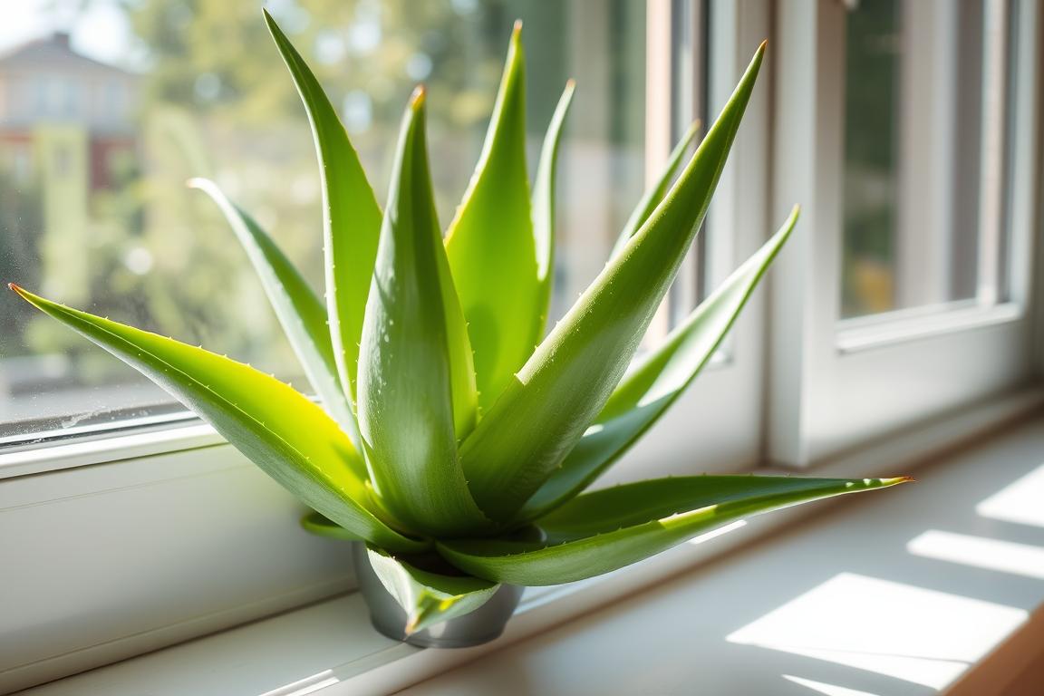 What is the best direction window for an aloe vera plant