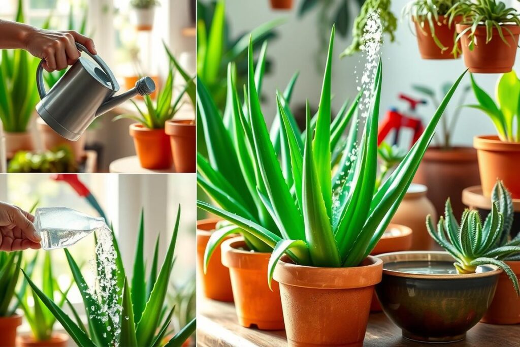 aloe vera watering methods