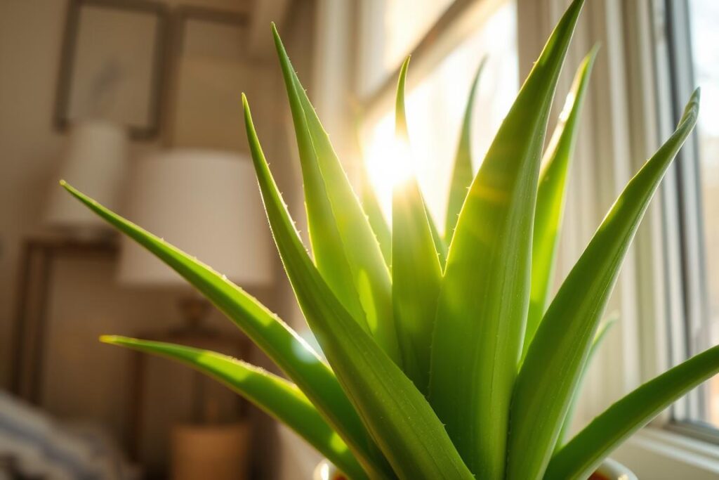 aloe vera plant in sunlight