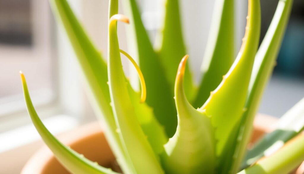 What does it mean when my aloe vera leaves are thin and curling