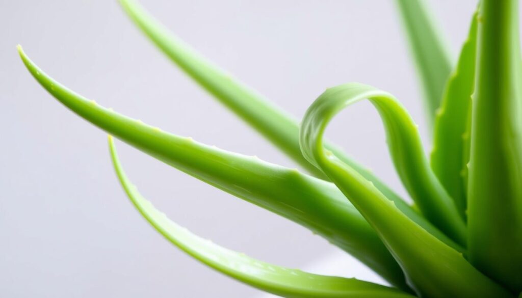 Thin and Curling Aloe Vera Leaves