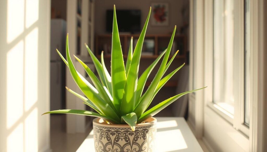 aloe vera light exposure