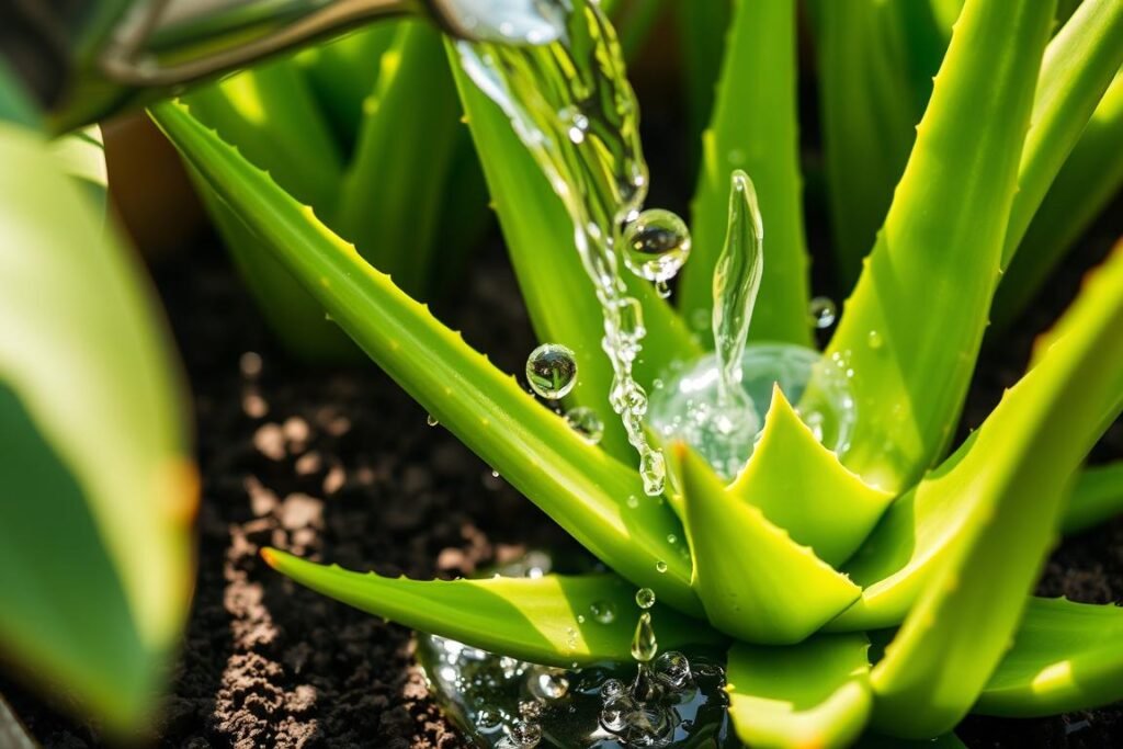 Aloe plant watering needs