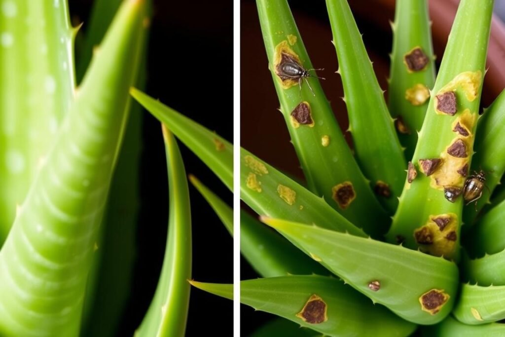 aloe vera leaf problems