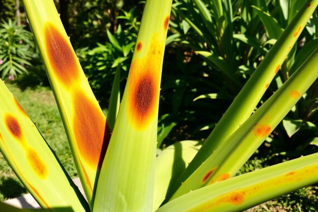 Aloe vera sunburn