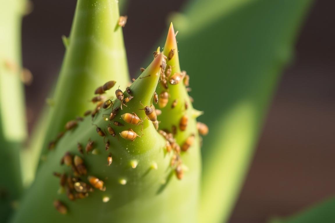 How do I get rid of bugs on my aloe vera plant naturally