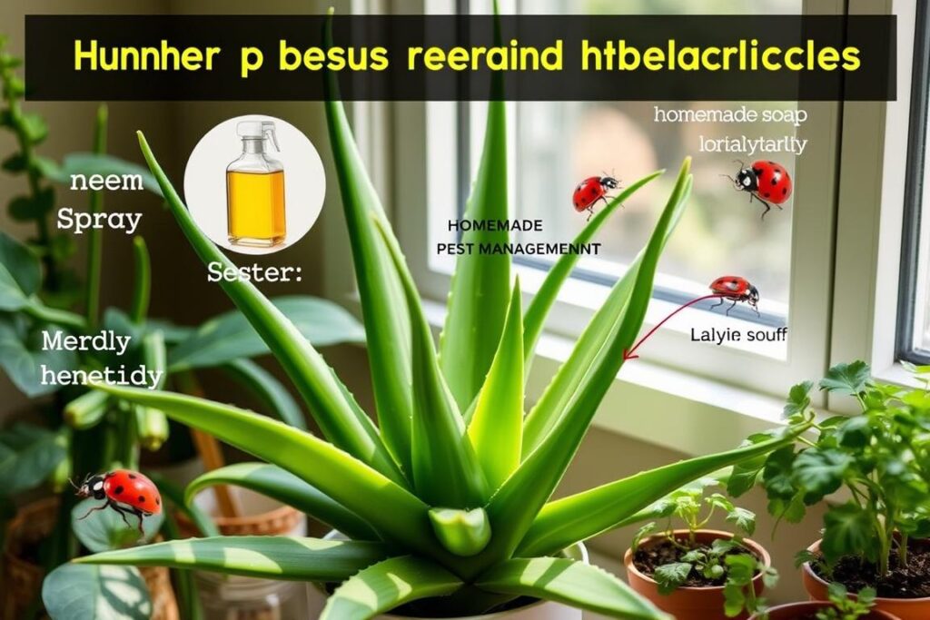 Aloe vera plant pest elimination