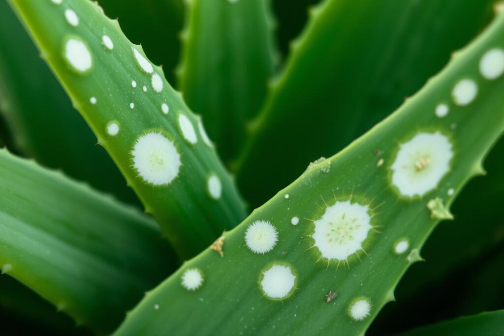 aloe vera leaf discoloration