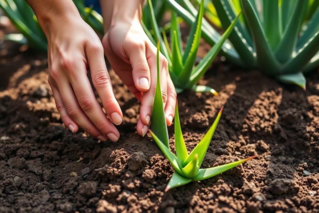 aloe vera planting depth