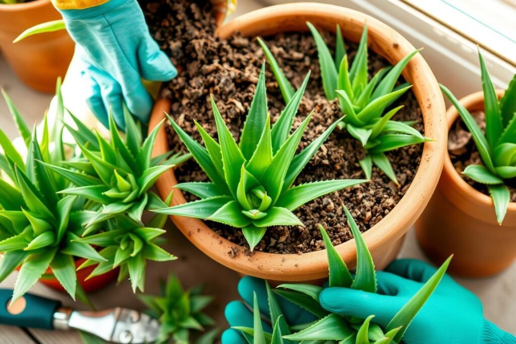 aloe vera repotting