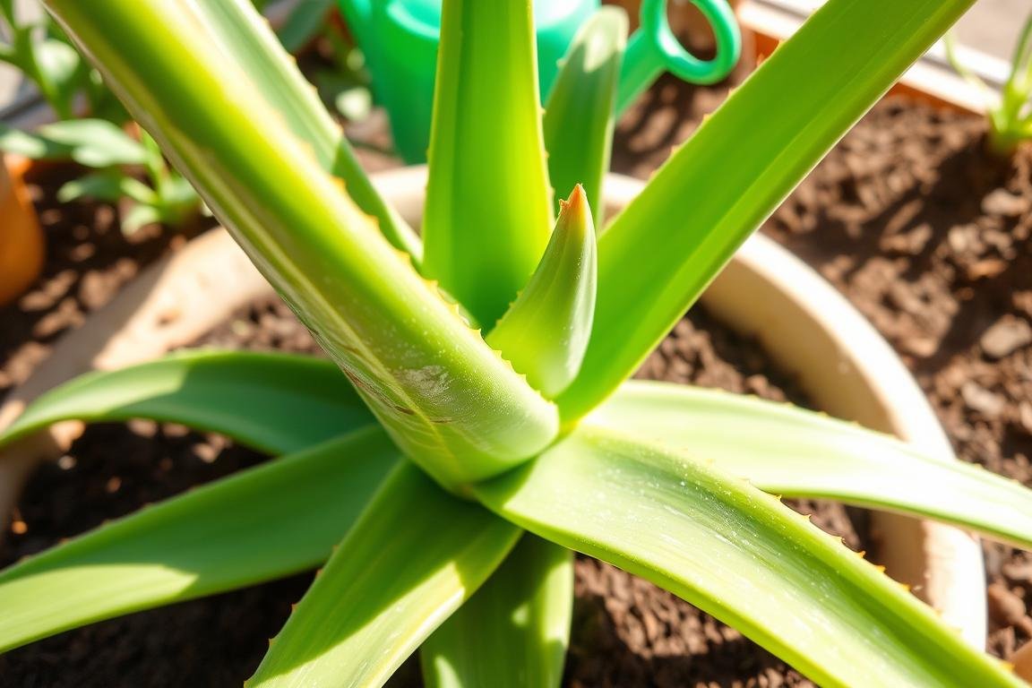 Why are the tips of my aloe vera plant turning brown