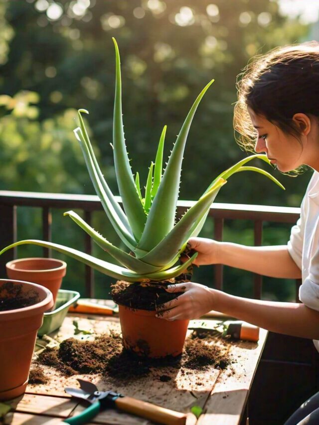 How to repot aloe vera