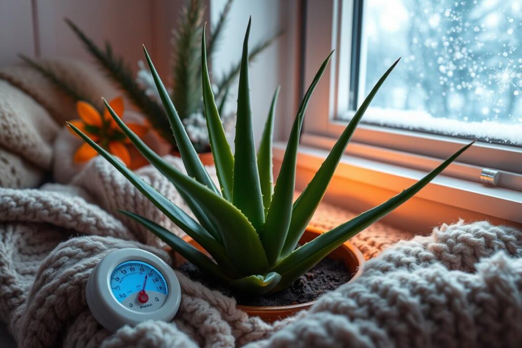 aloe vera temperature requirements in winter