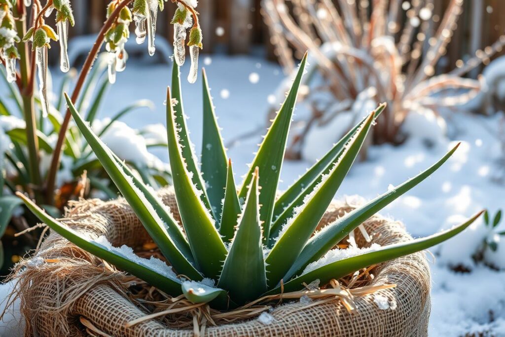 Aloe vera frost protection