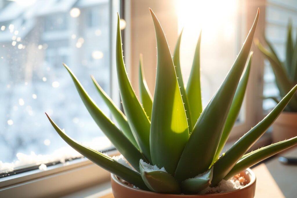 aloe vera light requirements in winter