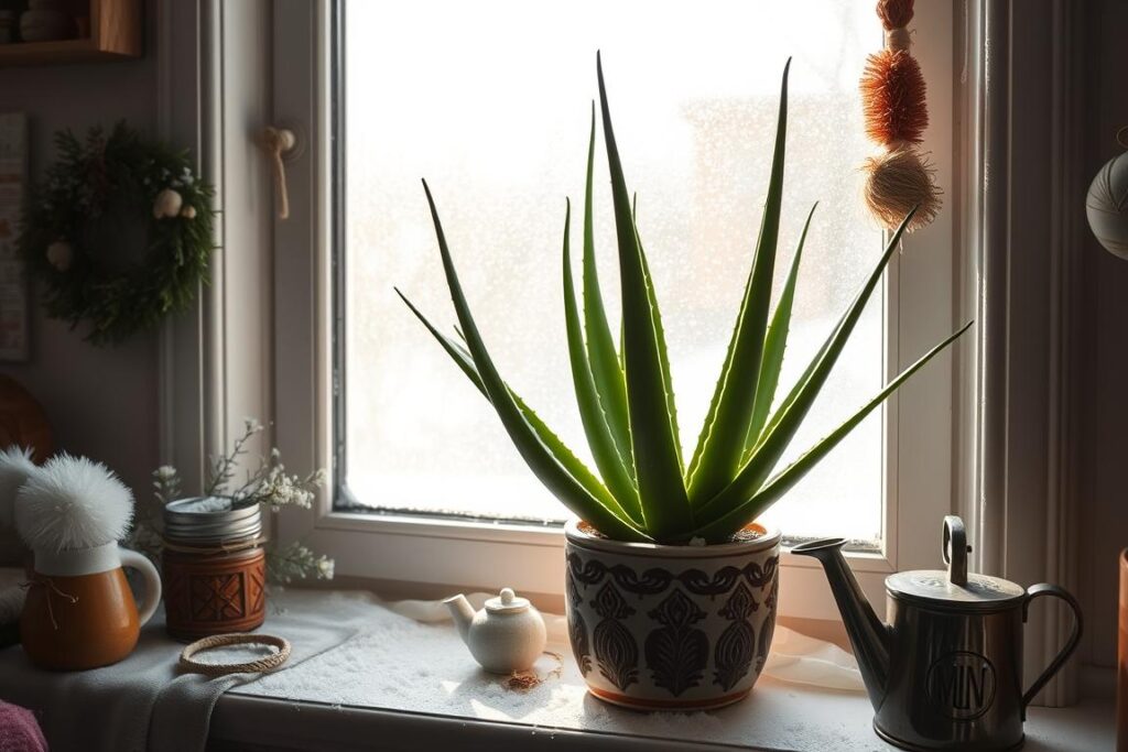 aloe vera winter watering