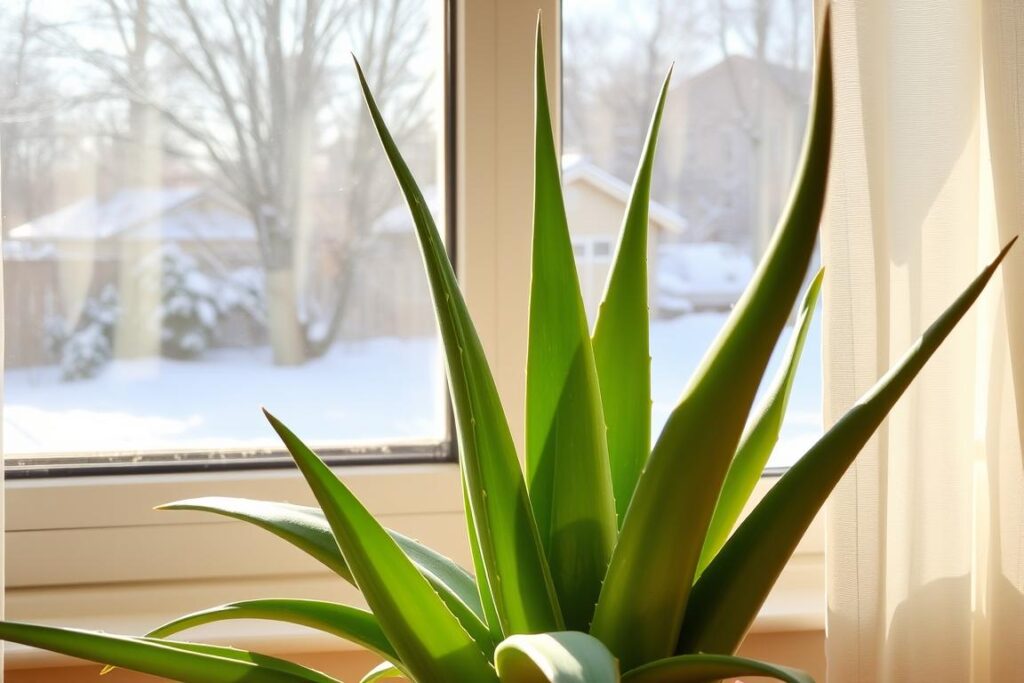 aloe vera light requirements during winter months