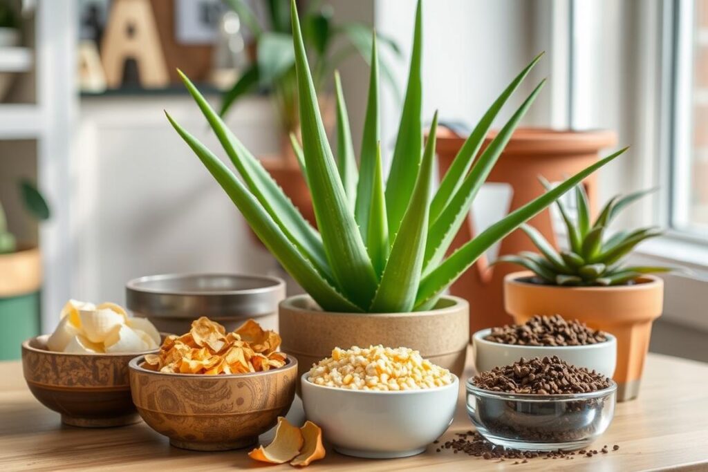 alternatives to coffee grounds for aloe vera fertilization