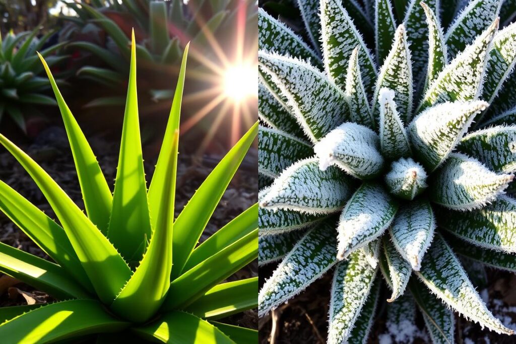 Aloe plant transitioning