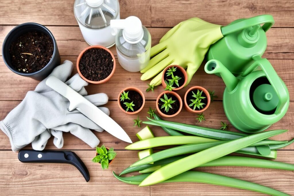 aloe vera propagation tools