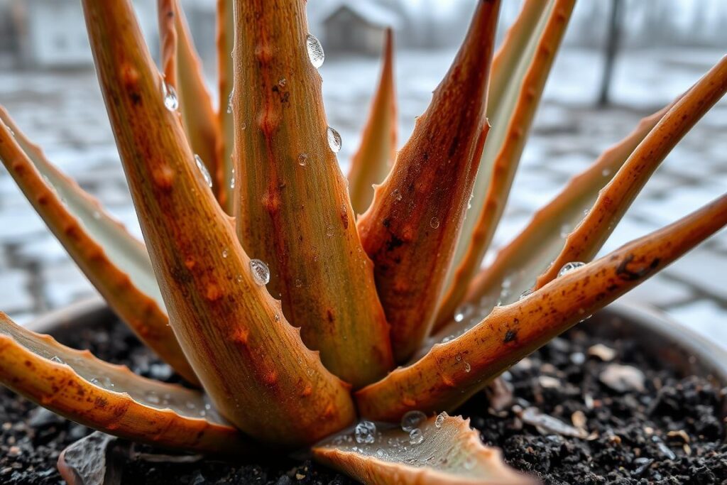 aloe vera plant temperature stress